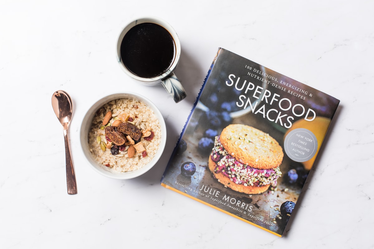 Nutritious breakfast spread with whole grains, fresh fruits, and organic ingredients